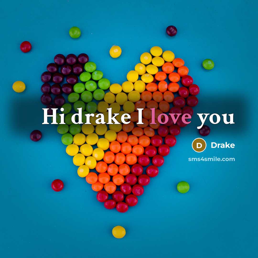 “Hi drake I love you” quote by Drake