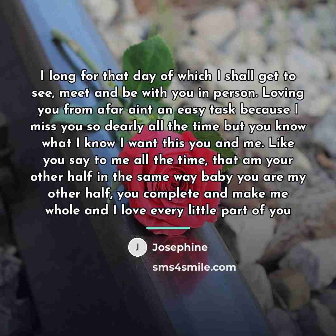 “I long for that day of which I shall get…” quote by Josephine