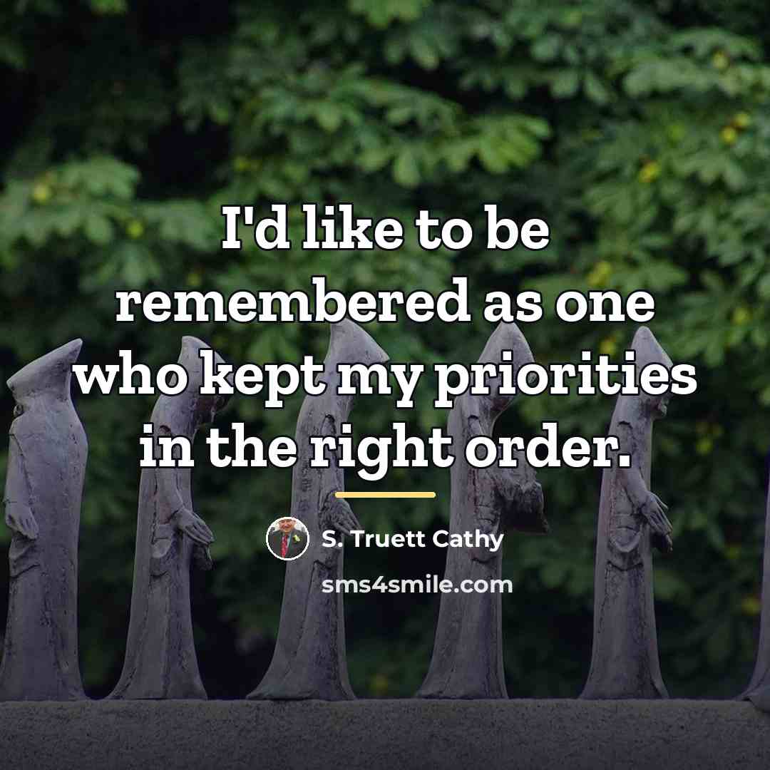 “I'd like to be remembered as one who kept my…” quote by S. Truett Cathy