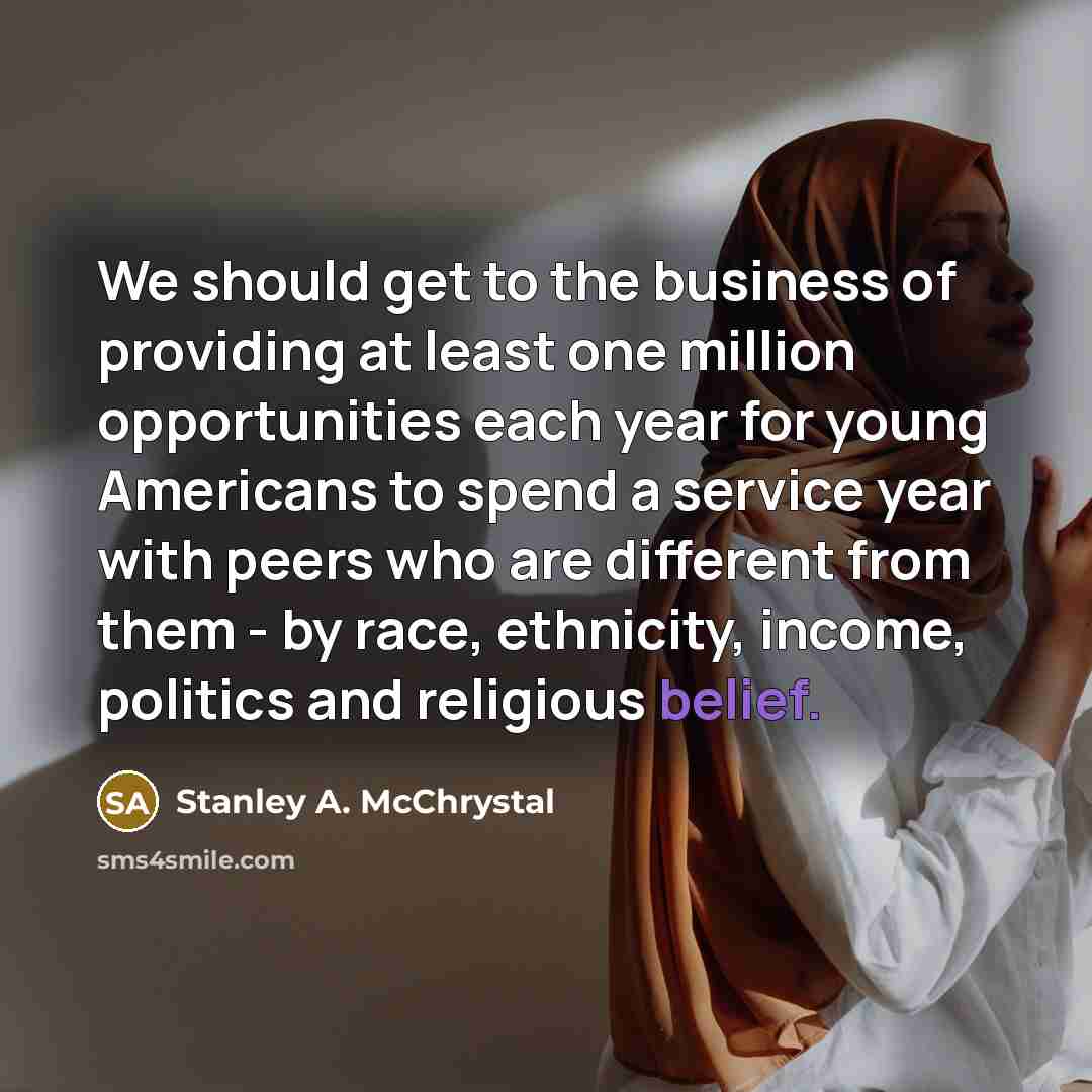 “We should get to the business of providing at least…” quote by Stanley A. McChrystal