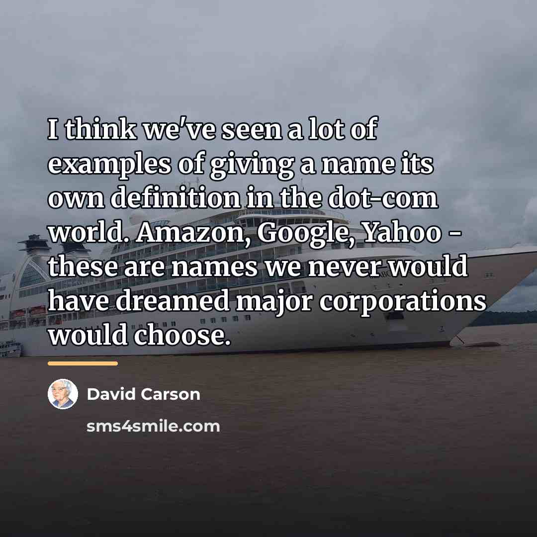 “I think we've seen a lot of examples of giving…” quote by David Carson