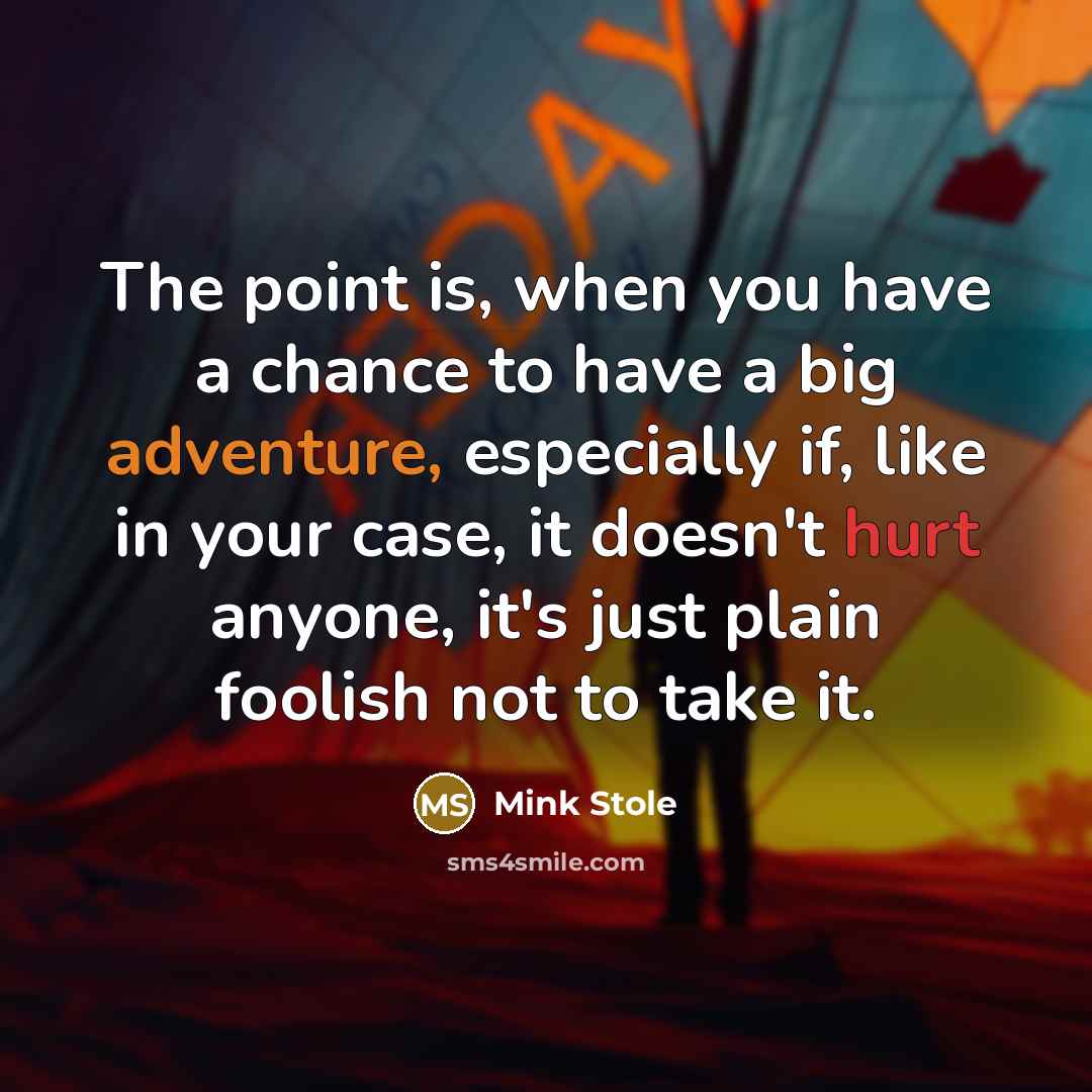 “The point is, when you have a chance to have…” quote by Mink Stole