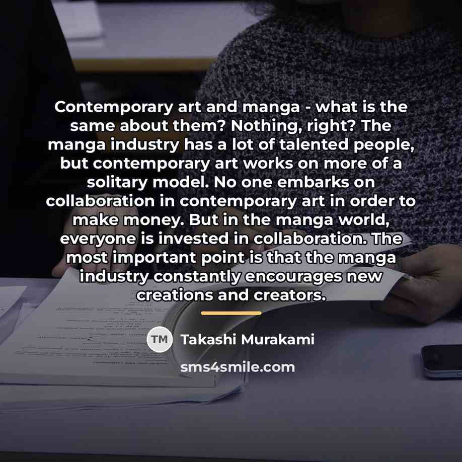 “Contemporary art and manga - what is the same about…” quote by Takashi Murakami