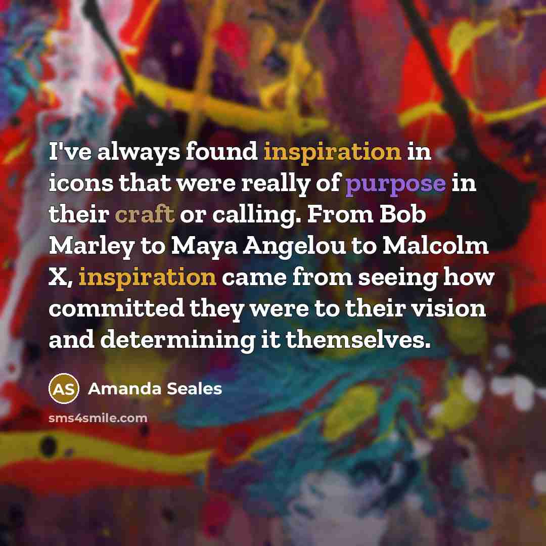 “I've always found inspiration in icons that were really of…” quote by Amanda Seales