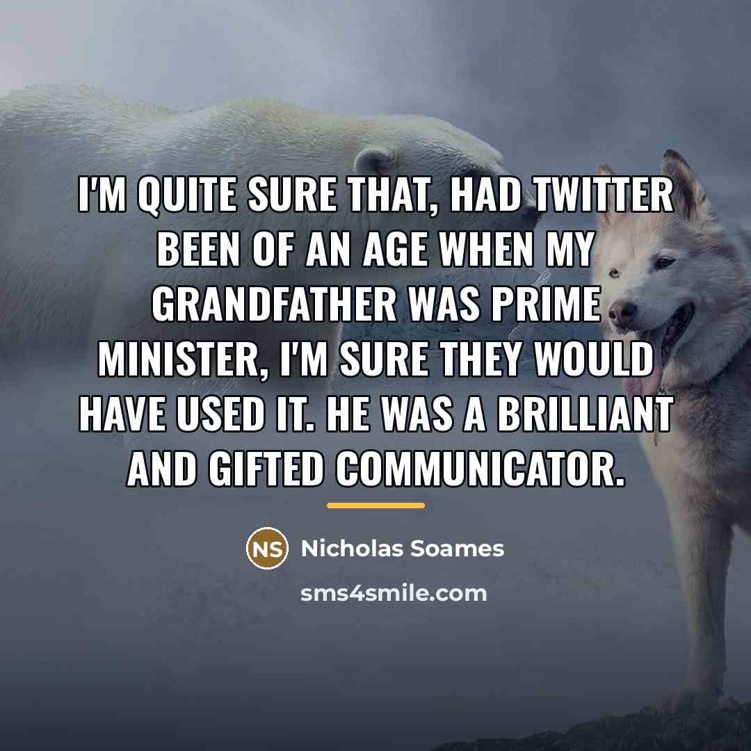 “I'm quite sure that, had Twitter been of an age…” quote by Nicholas Soames