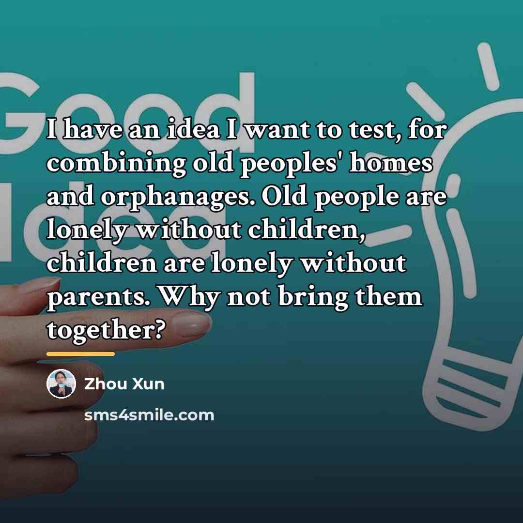 “I have an idea I want to test, for combining…” quote by Zhou Xun