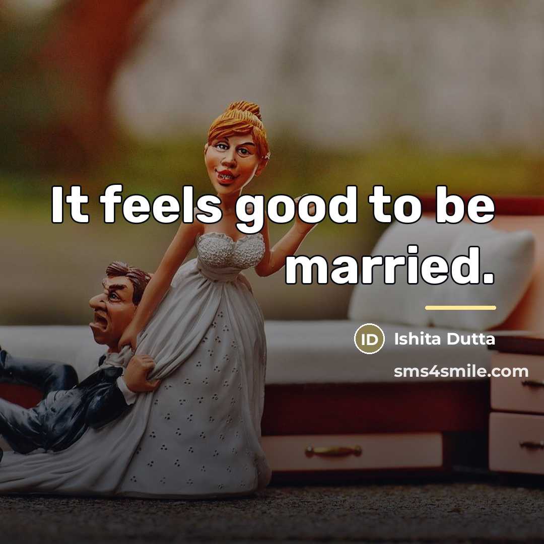 “It feels good to be married.…” quote by Ishita Dutta