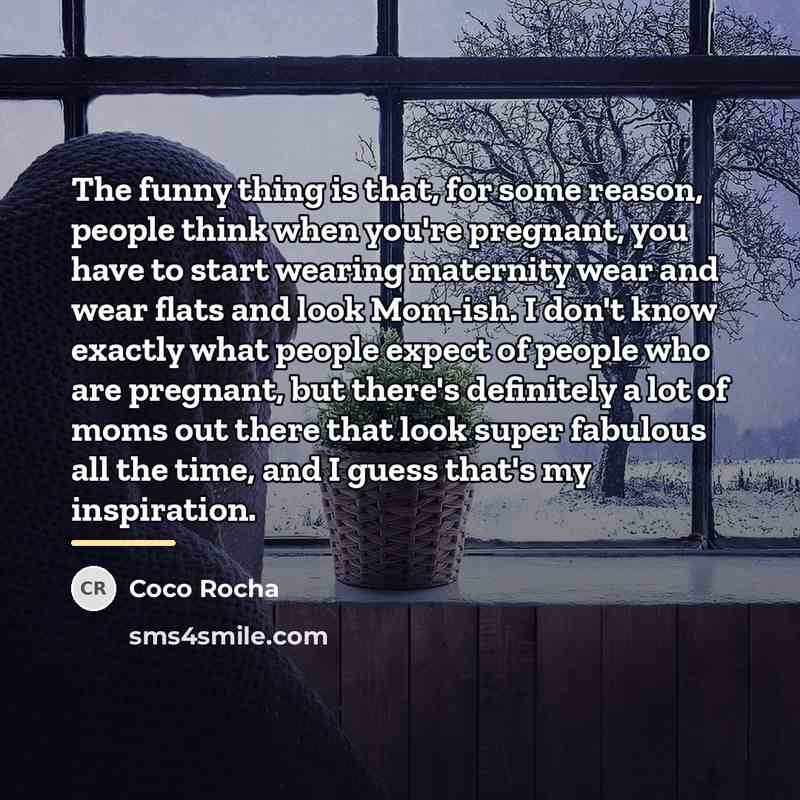 “The funny thing is that, for some reason, people think…” quote by Coco Rocha