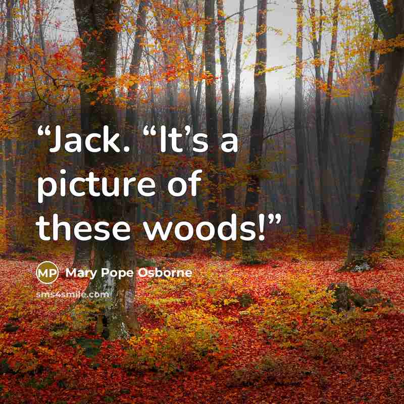 “Jack. “It’s a picture of these woods!” quote by Mary Pope Osborne