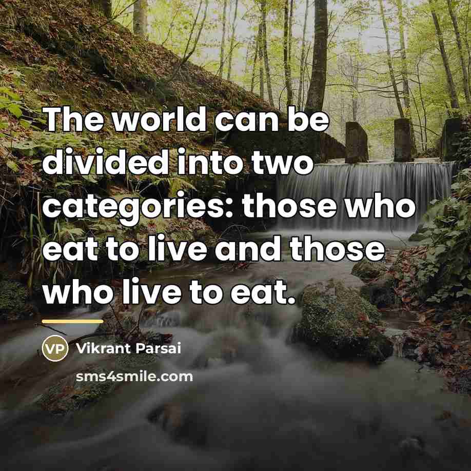 “The world can be divided into two categories: those who…” quote by Vikrant Parsai