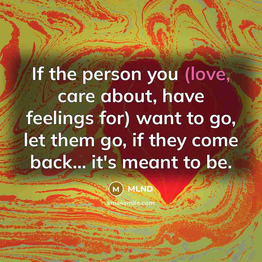 “If the person you (love, care about, have feelings for)…” quote by MLND
