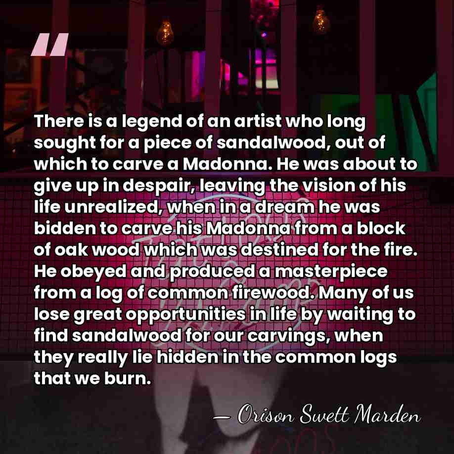 There is a legend of an artist who long sought for a&hellip; - Orison Swett Marden