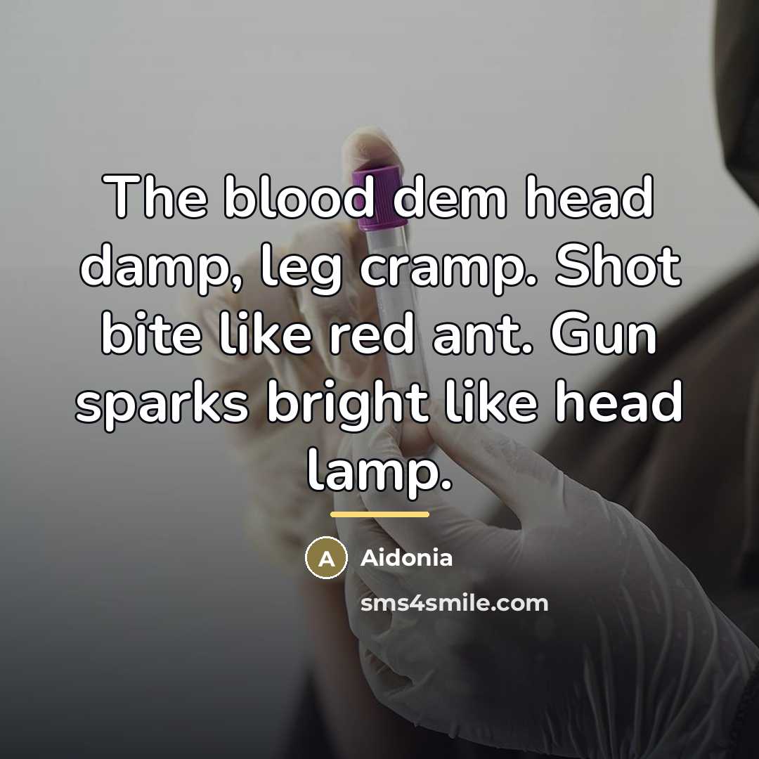 “The blood dem head damp, leg cramp. Shot bite like…” quote by Aidonia