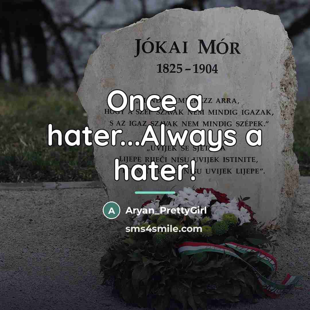 “Once a hater...Always a hater!…” quote by Aryan_PrettyGirl