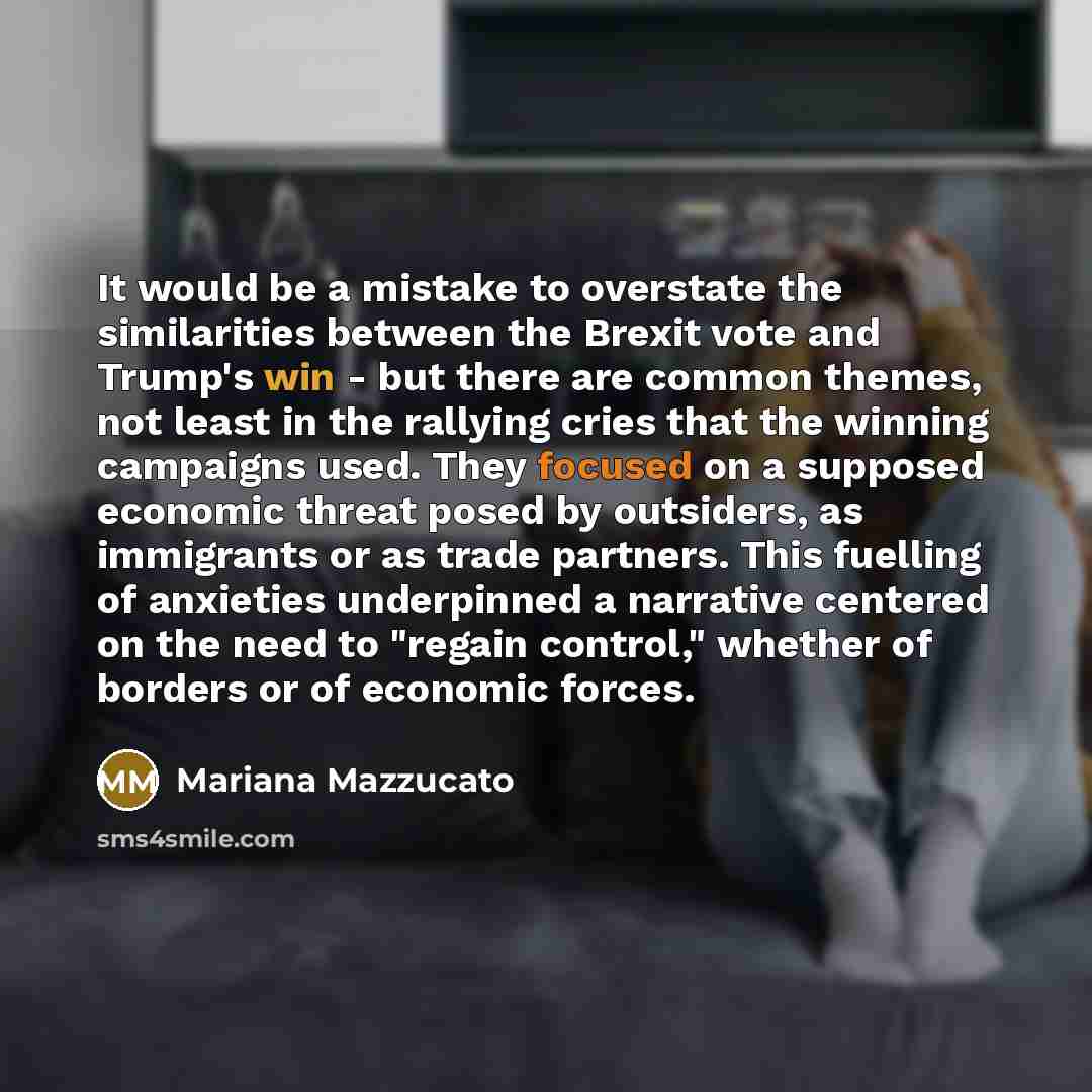 “It would be a mistake to overstate the similarities between…” quote by Mariana Mazzucato