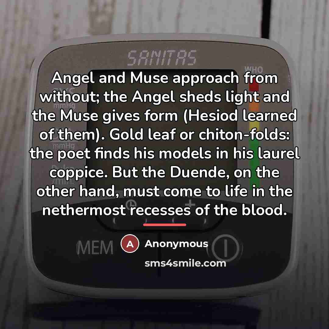 “Angel and Muse approach from without; the Angel sheds light…” quote by Anonymous