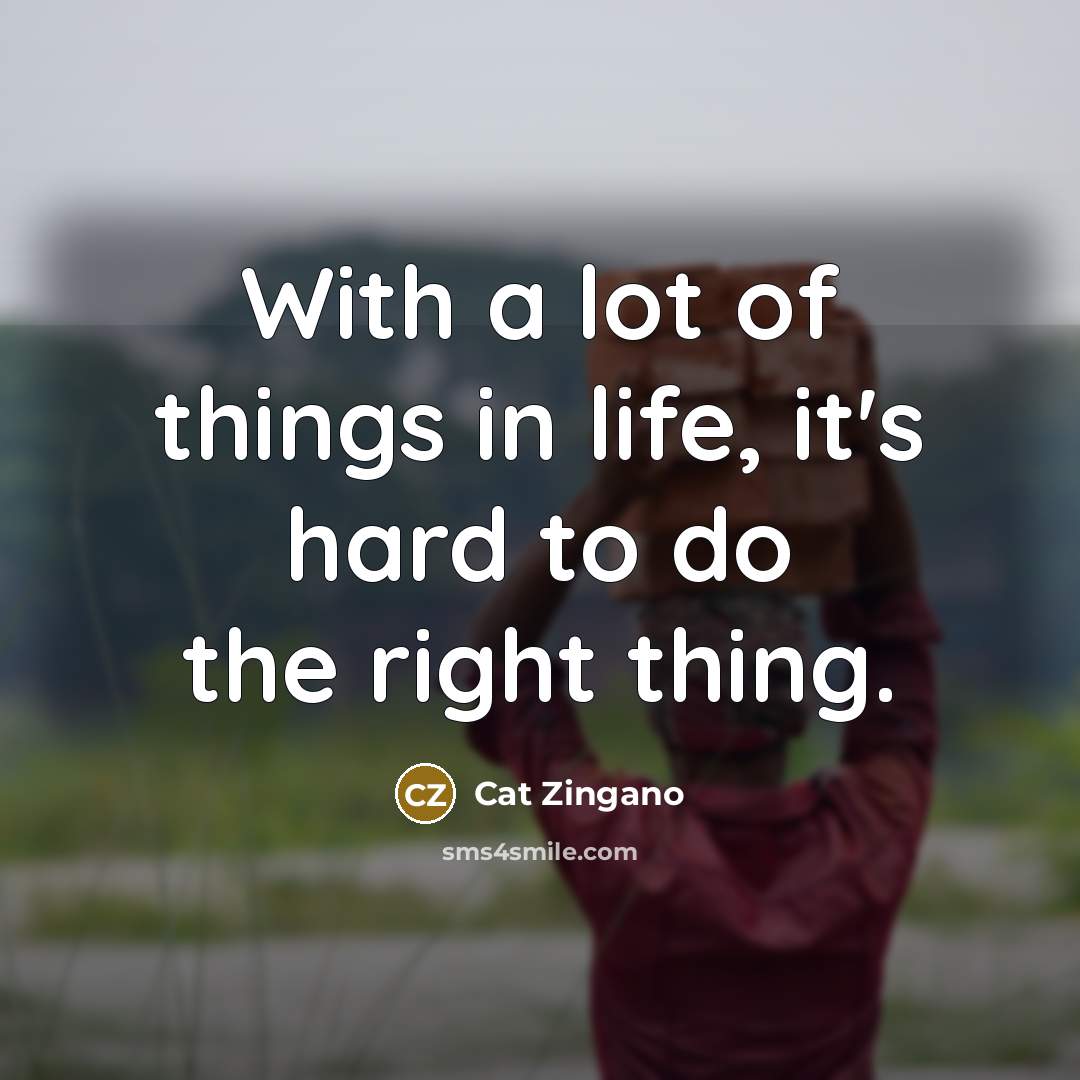 “With a lot of things in life, it's hard to…” quote by Cat Zingano
