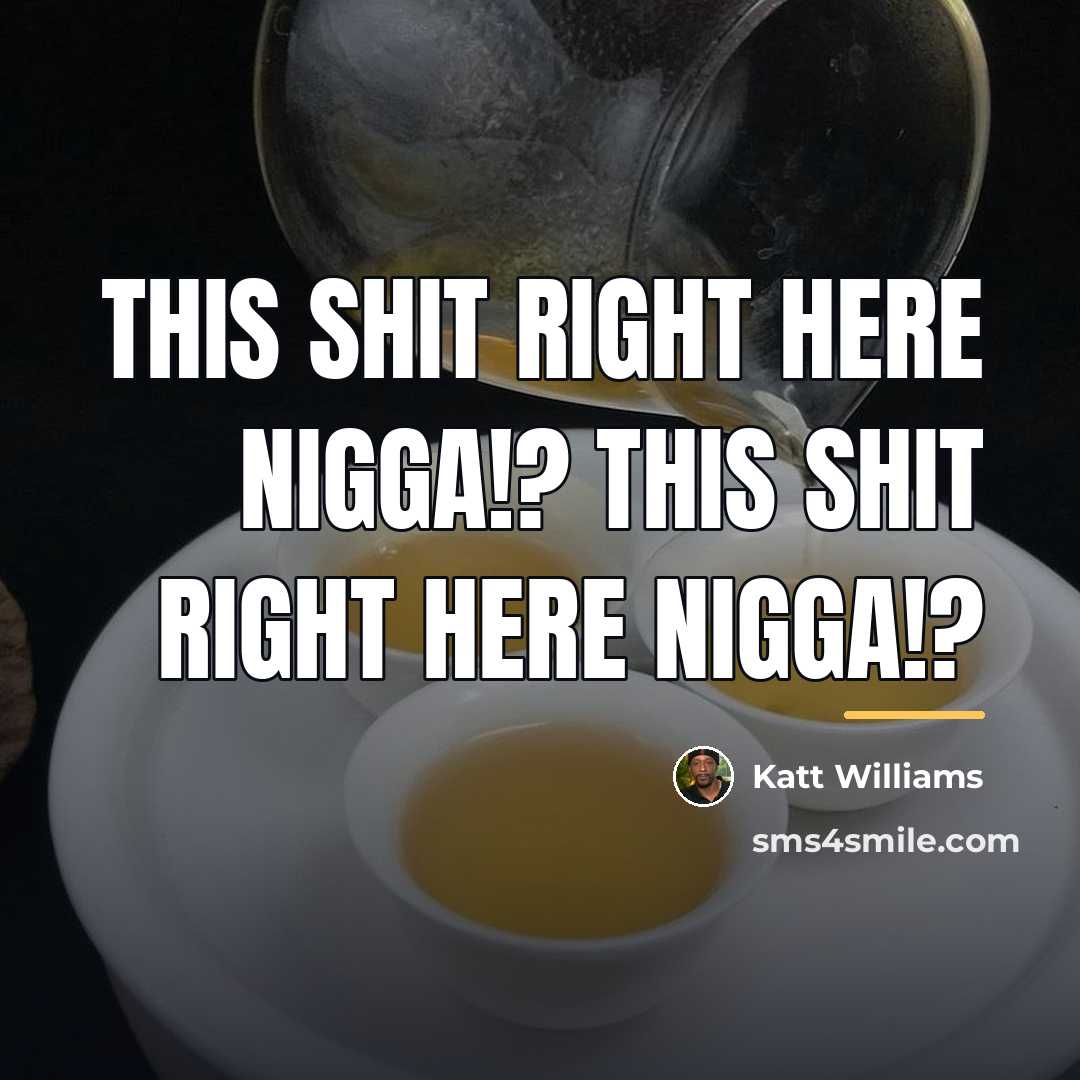 “This shit right here nigga!? This shit right here nigga!?…” quote by Katt Williams