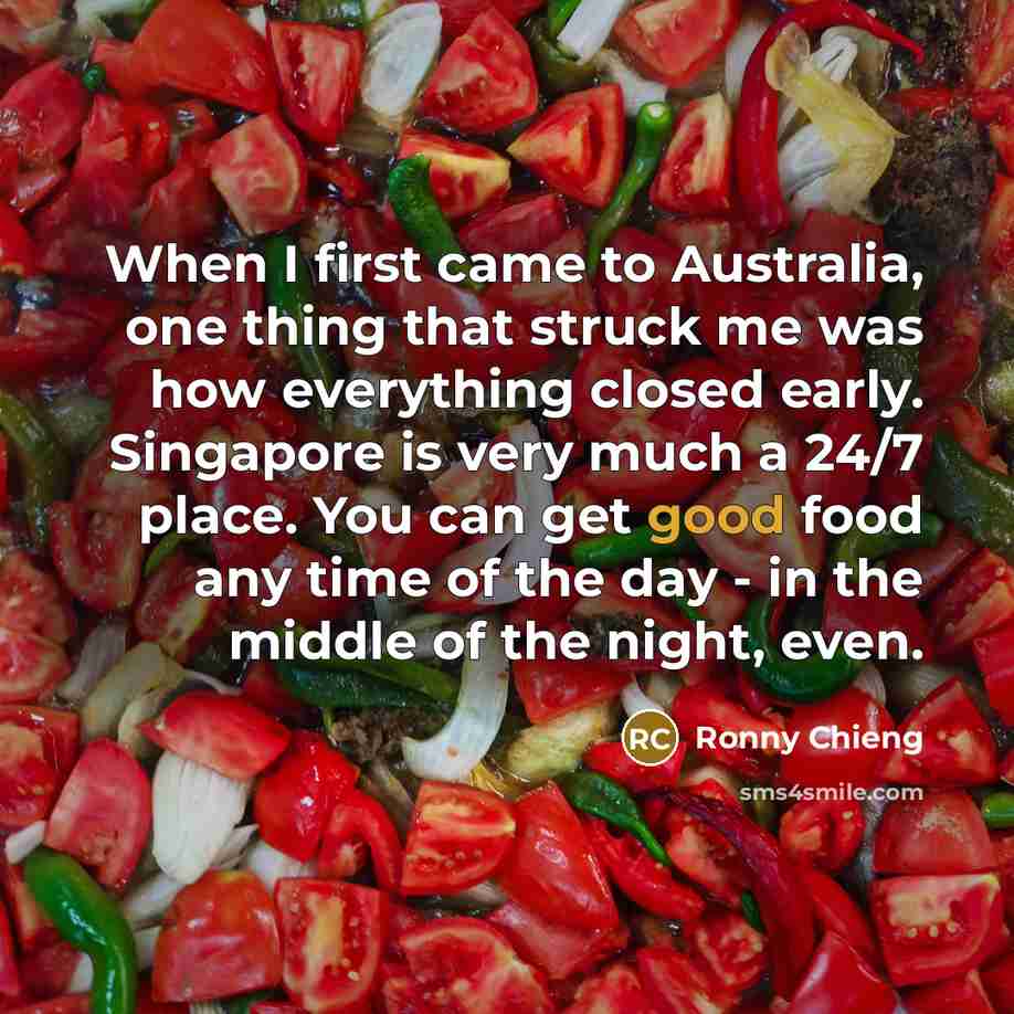 “When I first came to Australia, one thing that struck…” quote by Ronny Chieng
