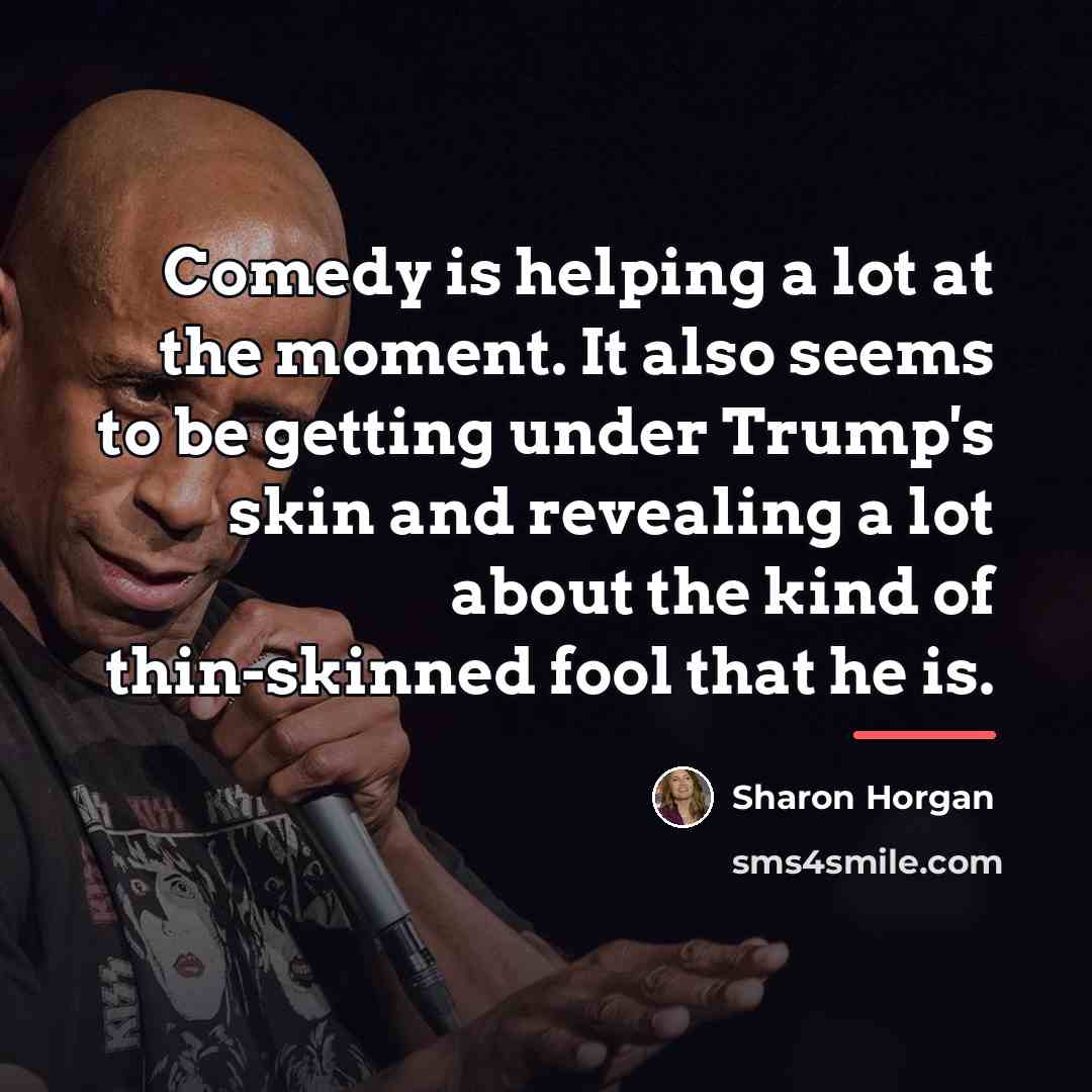 “Comedy is helping a lot at the moment. It also…” quote by Sharon Horgan