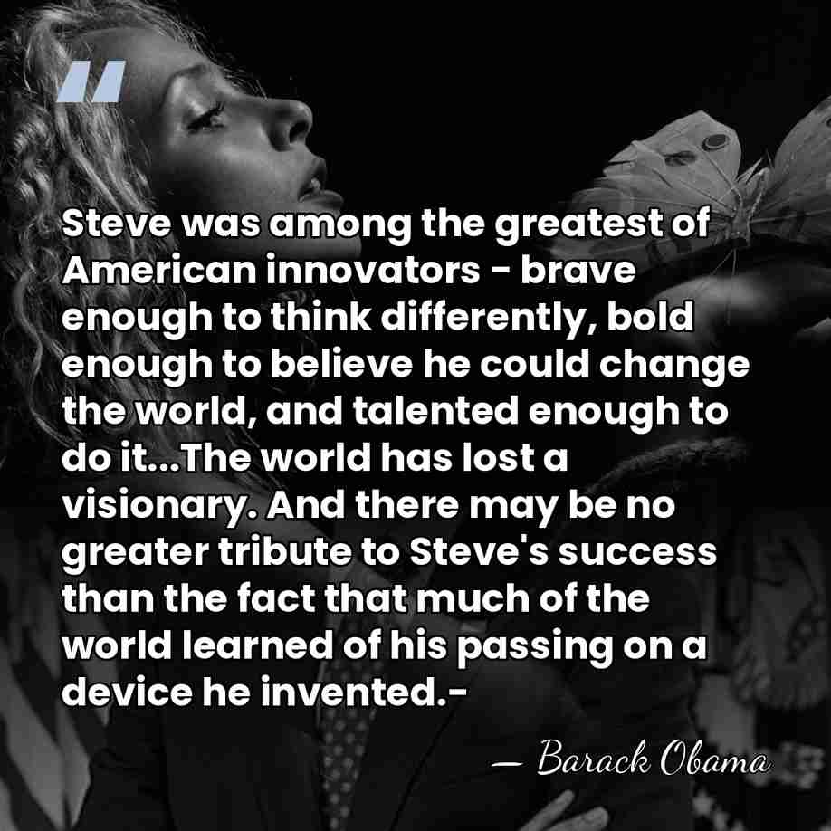 Steve was among the greatest of American innovators - brave enough to&hellip; - Barack Obama