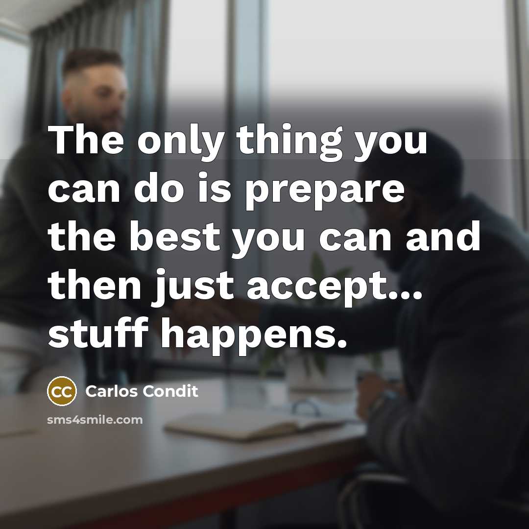 “The only thing you can do is prepare the best…” quote by Carlos Condit
