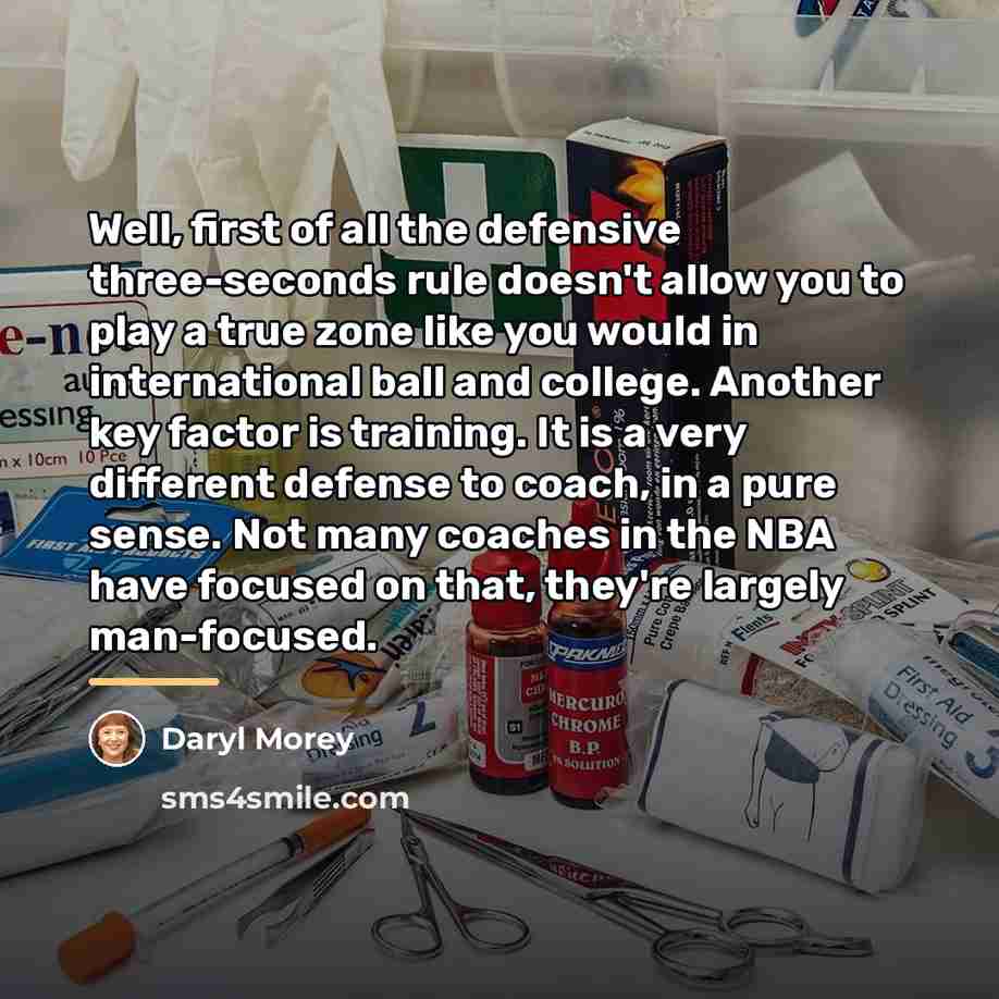 “Well, first of all the defensive three-seconds rule doesn't allow…” quote by Daryl Morey