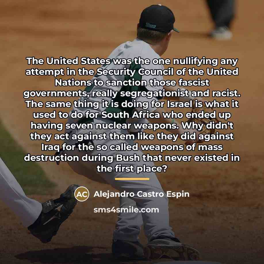 “The United States was the one nullifying any attempt in…” quote by Alejandro Castro Espin