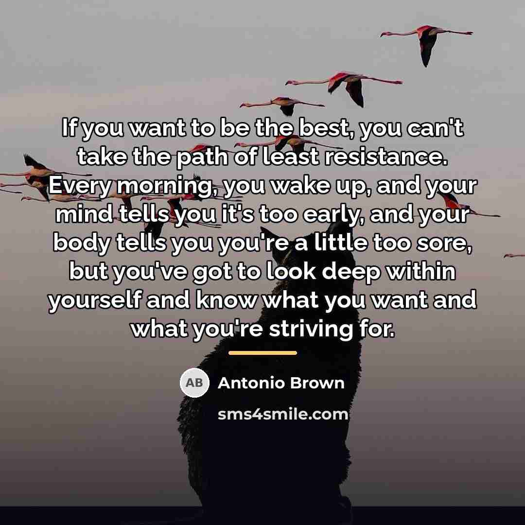 “If you want to be the best, you can't take…” quote by Antonio Brown