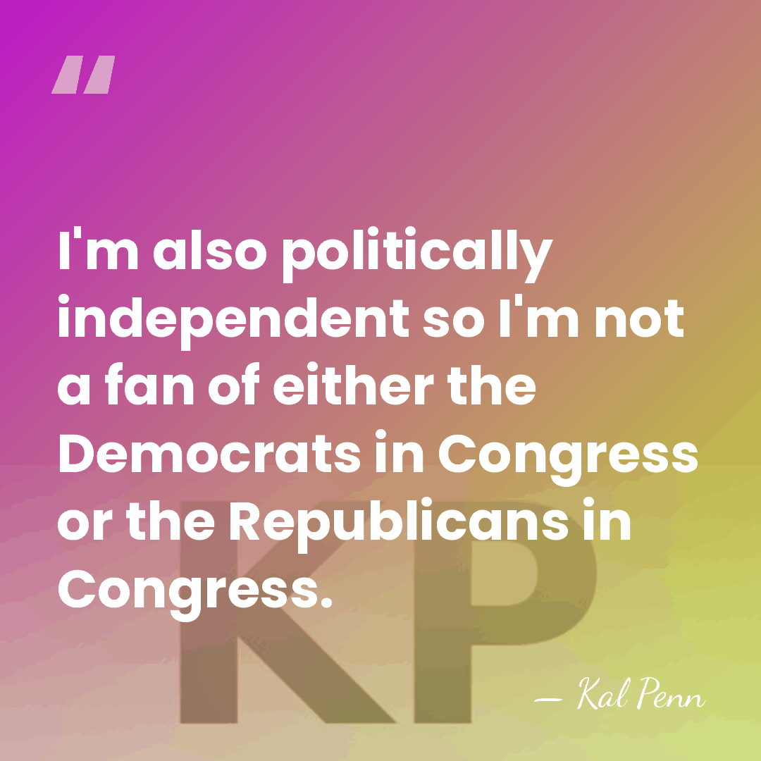 I'm also politically independent so I'm not a fan of either the&hellip; - Kal Penn