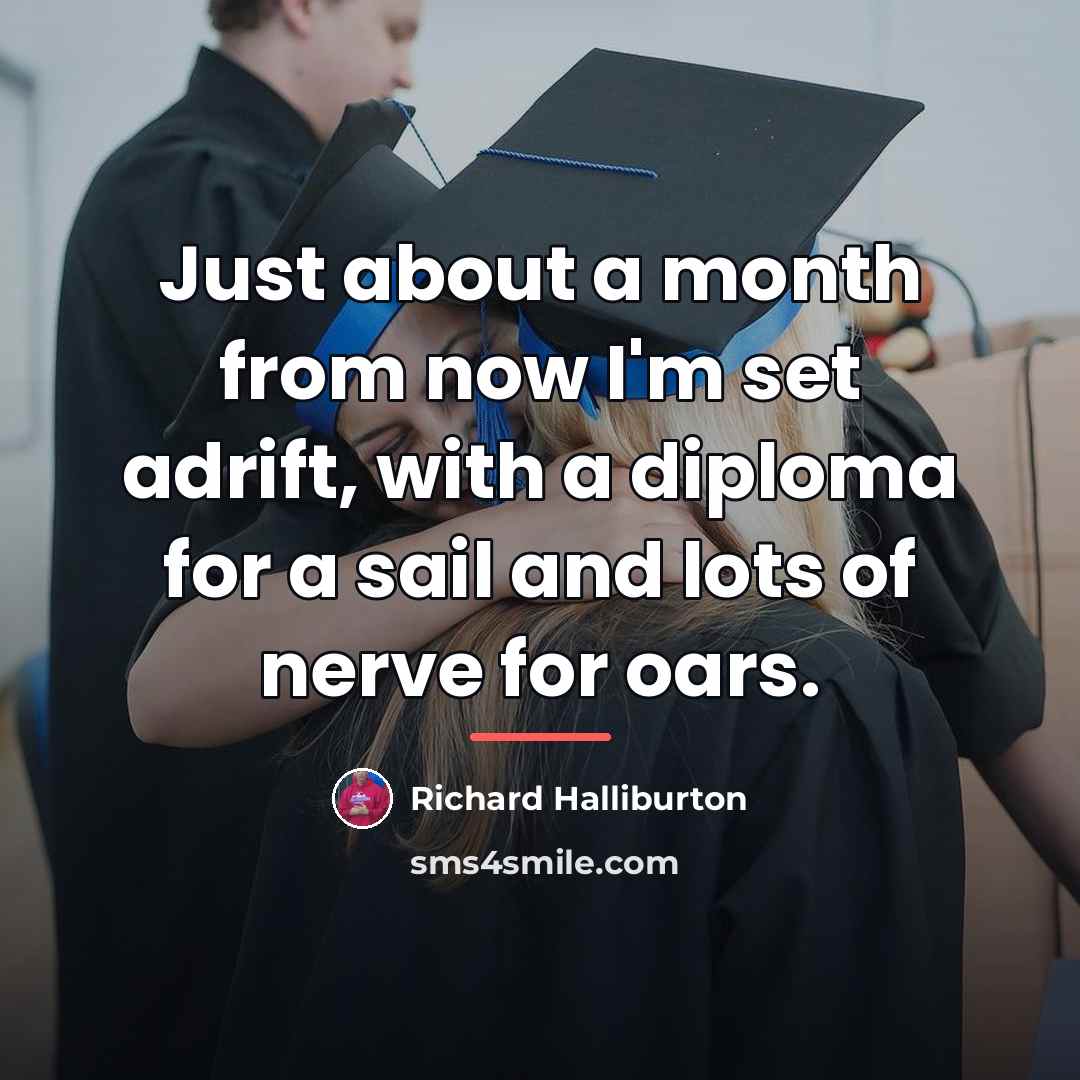 “Just about a month from now I'm set adrift, with…” quote by Richard Halliburton