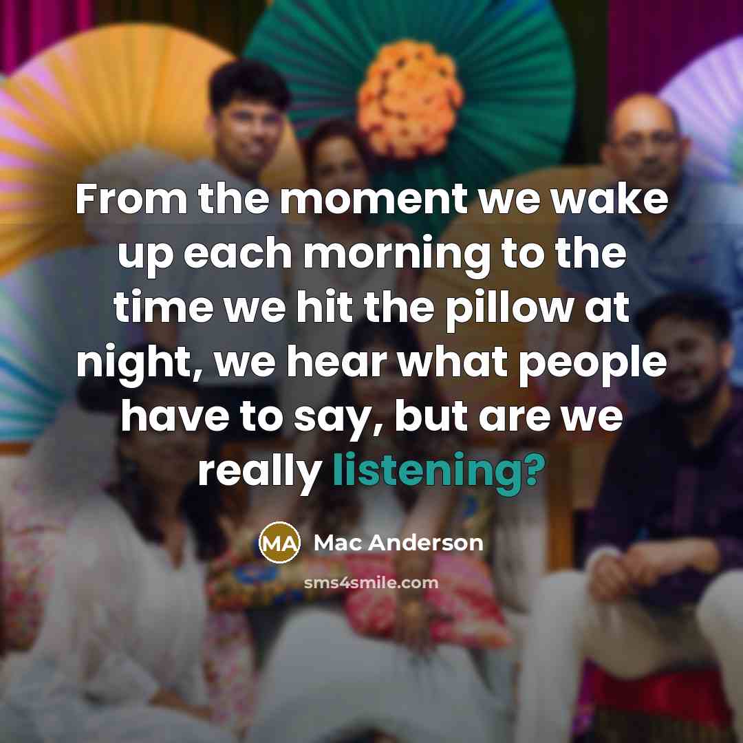 “From the moment we wake up each morning to the…” quote by Mac Anderson