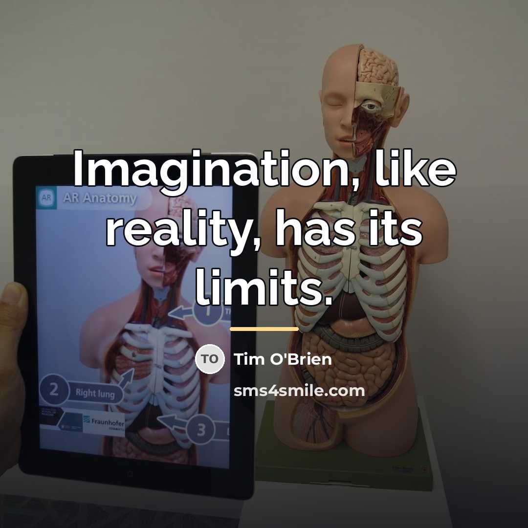 “Imagination, like reality, has its limits.…” quote by Tim O'Brien
