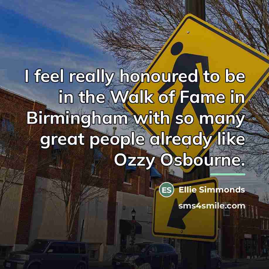 “I feel really honoured to be in the Walk of…” quote by Ellie Simmonds