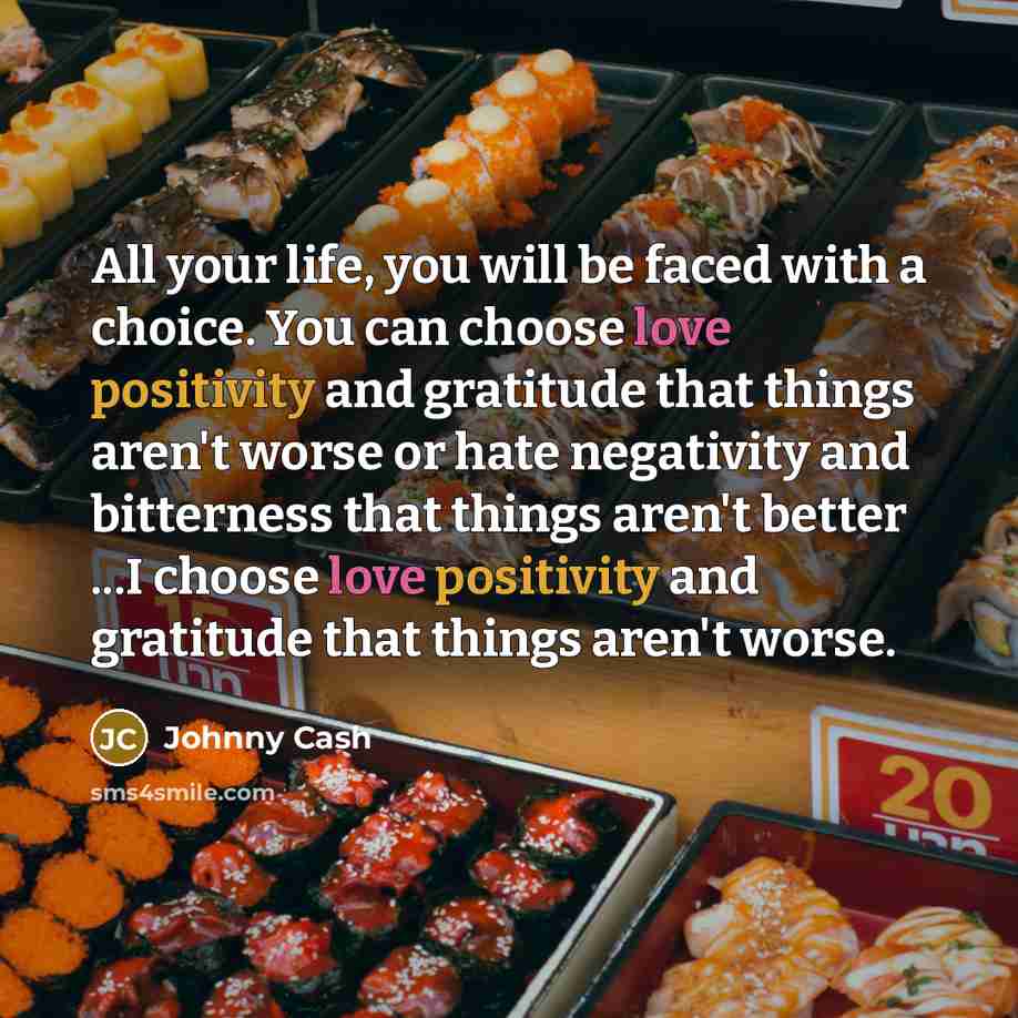 “All your life, you will be faced with a choice.…” quote by Johnny Cash