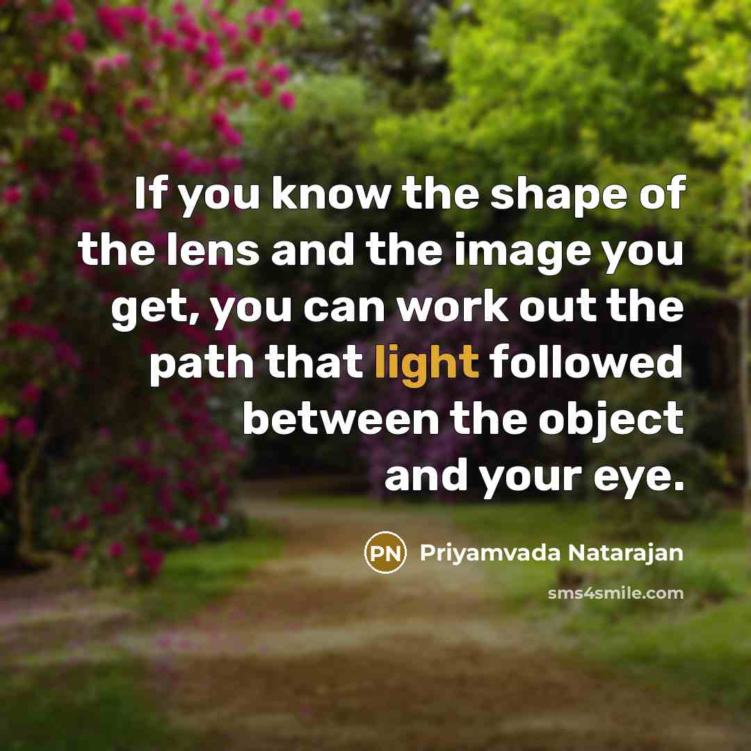 “If you know the shape of the lens and the…” quote by Priyamvada Natarajan