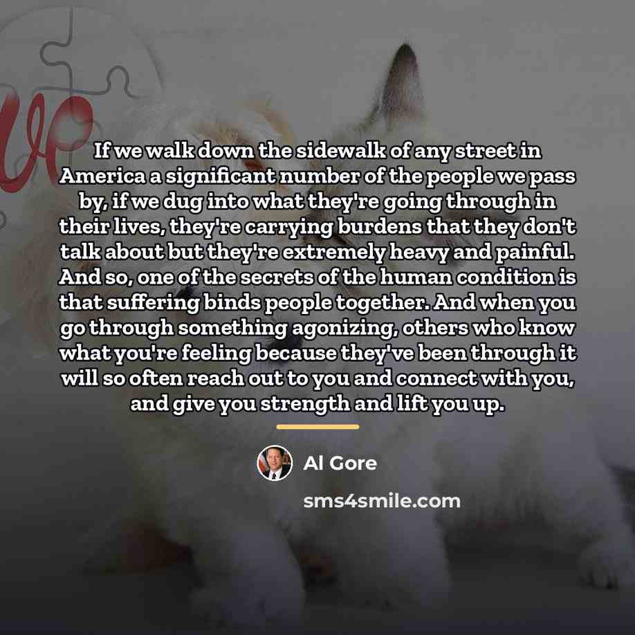 “If we walk down the sidewalk of any street in…” quote by Al Gore