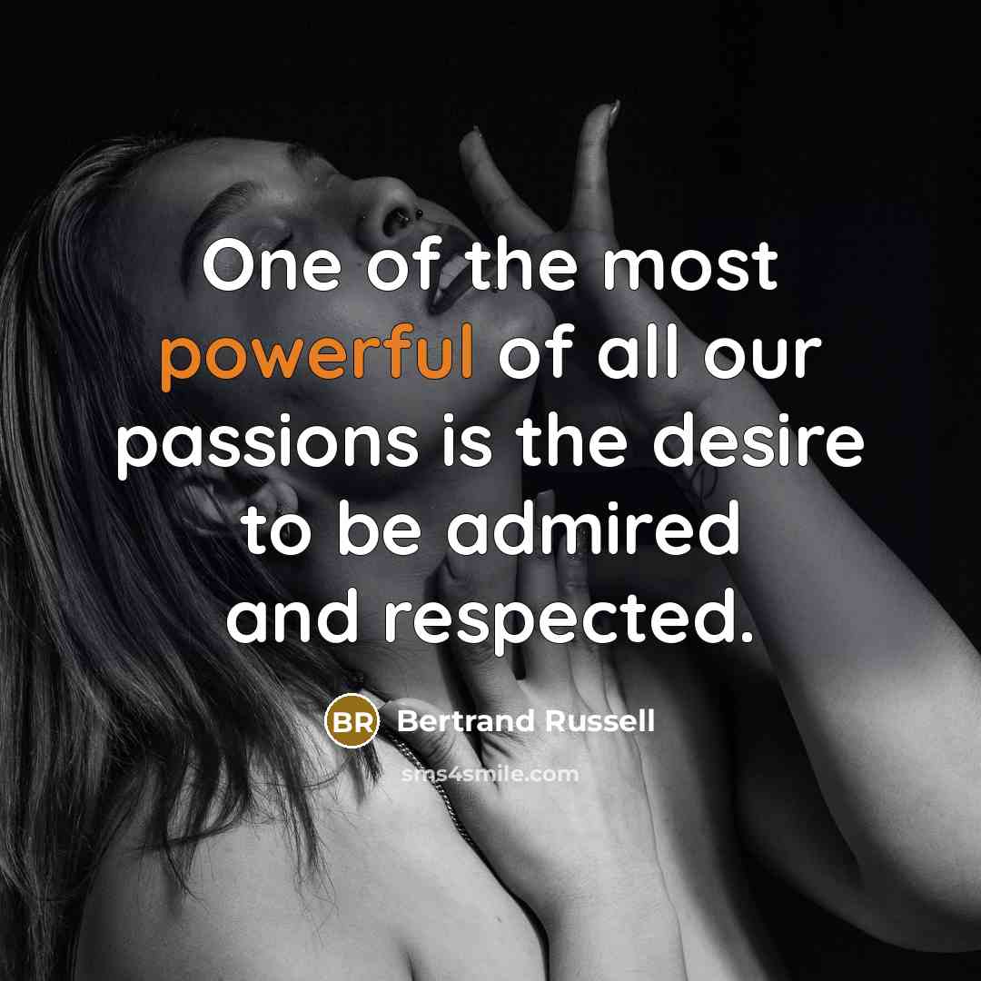 “One of the most powerful of all our passions is…” quote by Bertrand Russell