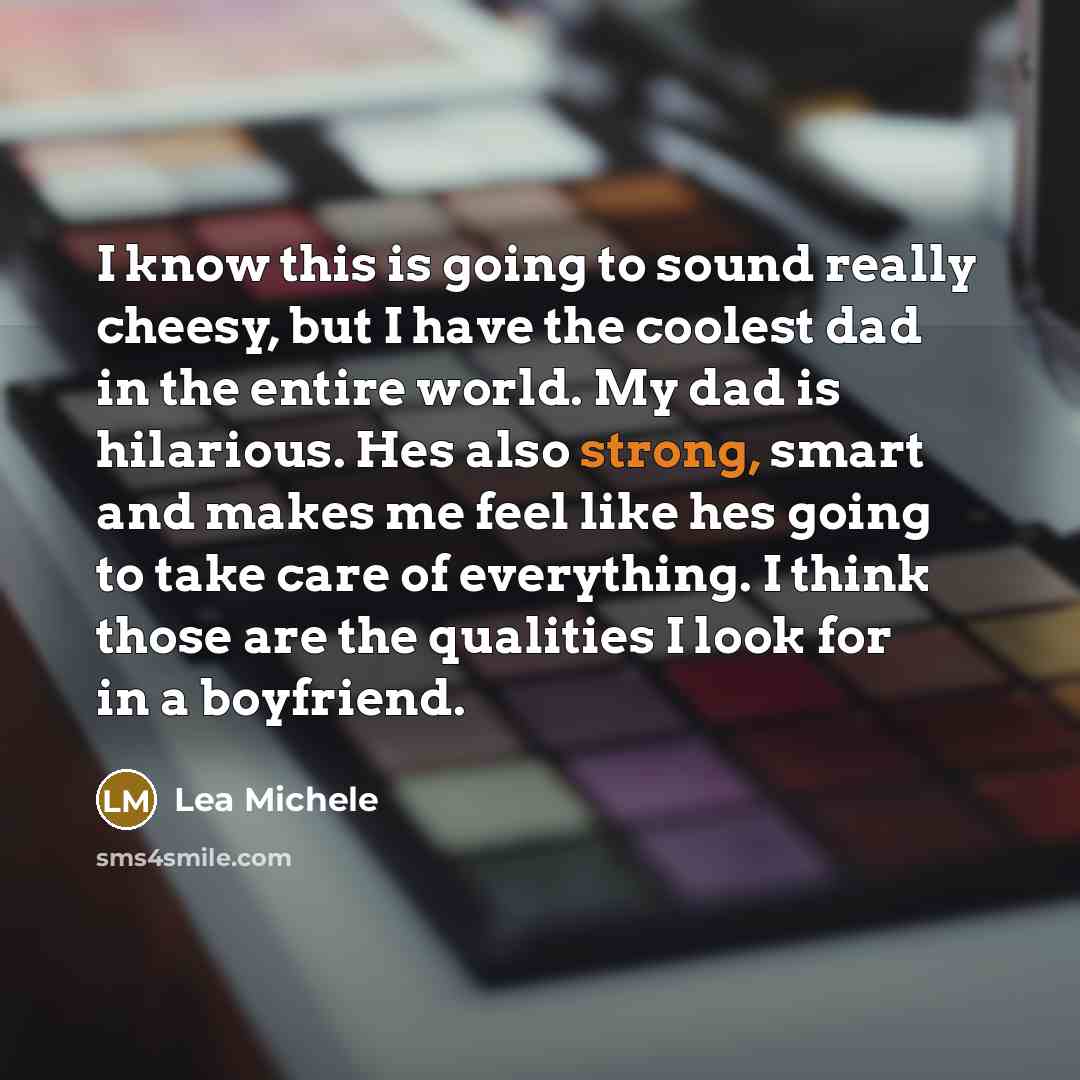 “I know this is going to sound really cheesy, but…” quote by Lea Michele