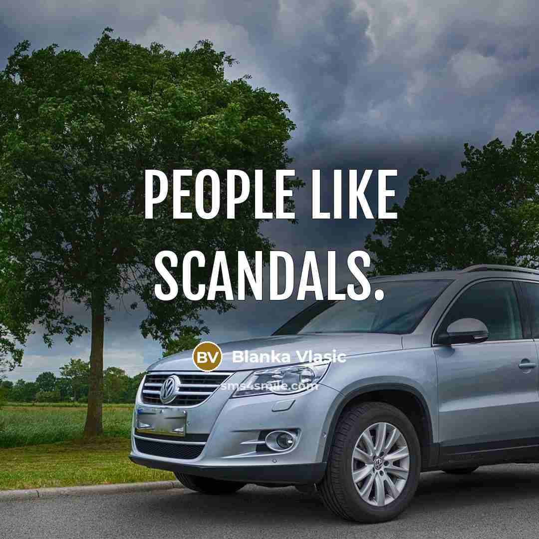 “People like scandals.…” quote by Blanka Vlasic