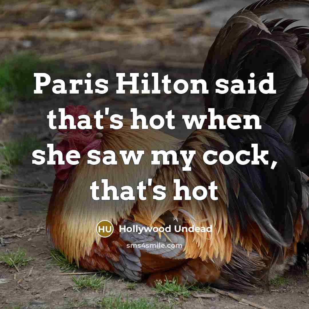 “Paris Hilton said that's hot when she saw my cock, that's hot” quote by Hollywood Undead