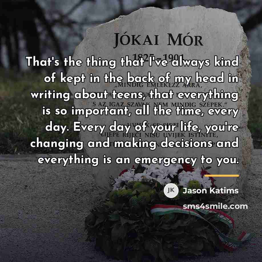 “That's the thing that I've always kind of kept in…” quote by Jason Katims