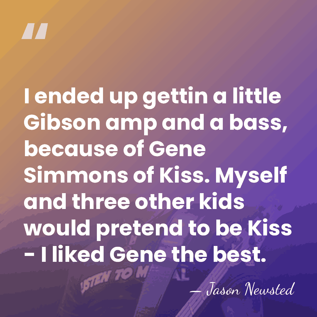 I ended up gettin a little Gibson amp and a bass, because&hellip; - Jason Newsted