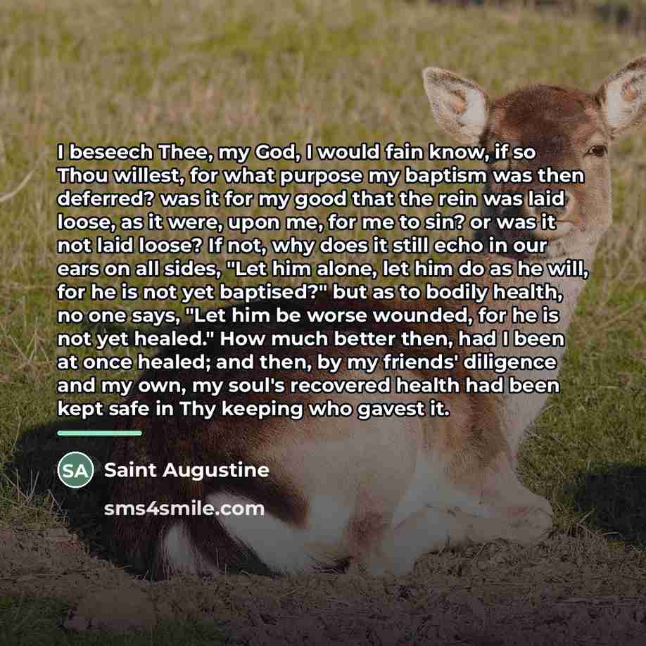 “I beseech Thee, my God, I would fain know, if…” quote by Saint Augustine