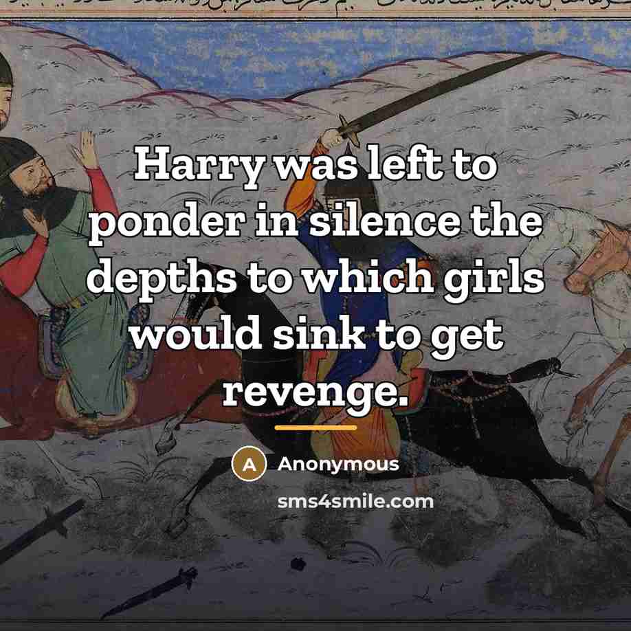 “Harry was left to ponder in silence the depths to…” quote by Anonymous