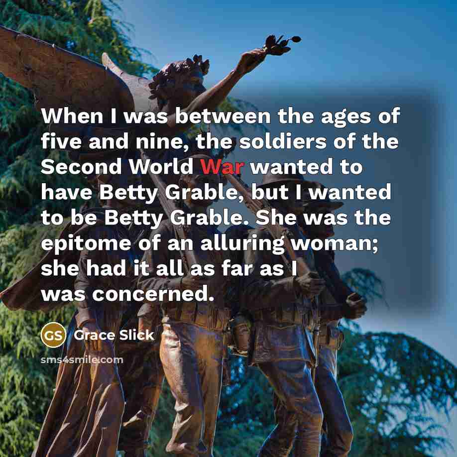 “When I was between the ages of five and nine,…” quote by Grace Slick