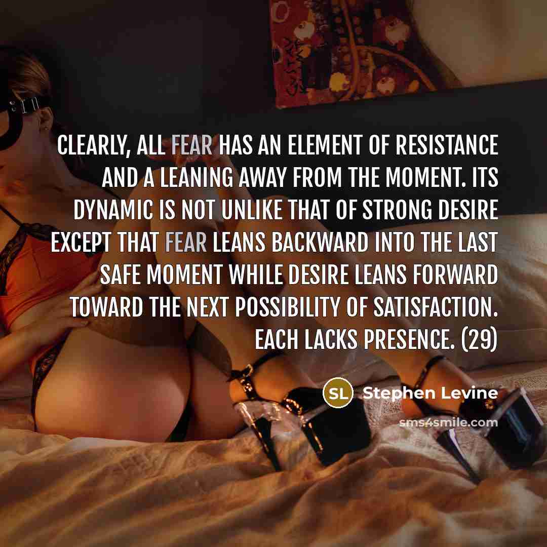 “Clearly, all fear has an element of resistance and a…” quote by Stephen Levine