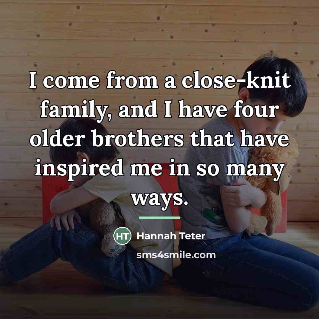 “I come from a close-knit family, and I have four…” quote by Hannah Teter