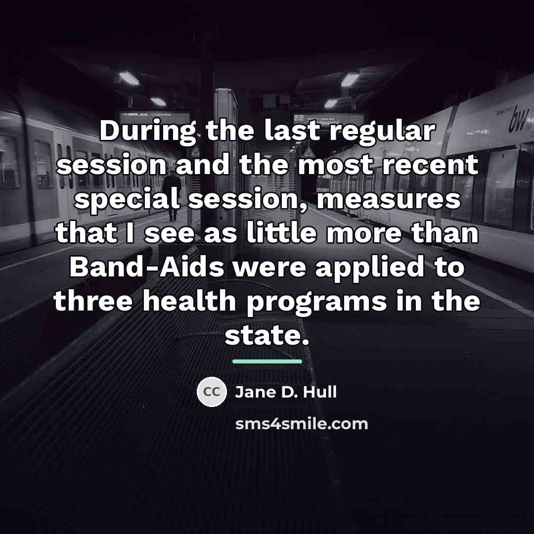 “During the last regular session and the most recent special…” quote by Jane D. Hull