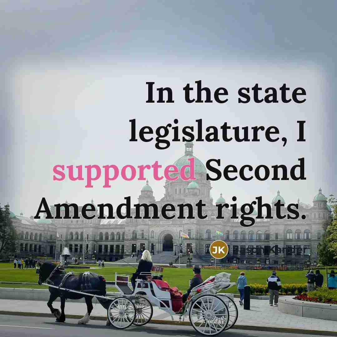 “In the state legislature, I supported Second Amendment rights.” quote by Jason Kander